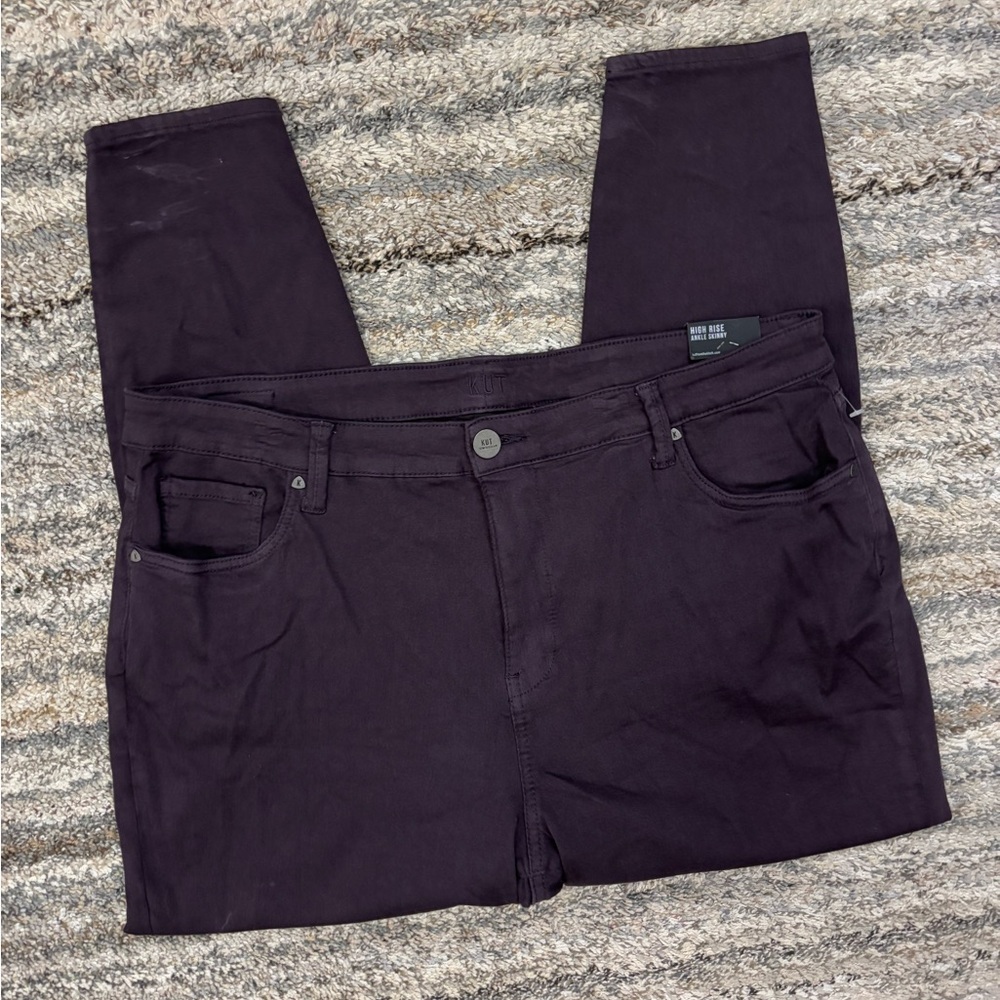 KUT From The Kloth High Rise Ankle Skinny Jeans Sz 18W NWT | KUT Skinny Jeans - - Picture 3 of 14
